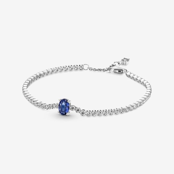 Pandora Jewelry - Pandora Sparkling Pave Tennis Bracelet BLUE STONE 590039C01